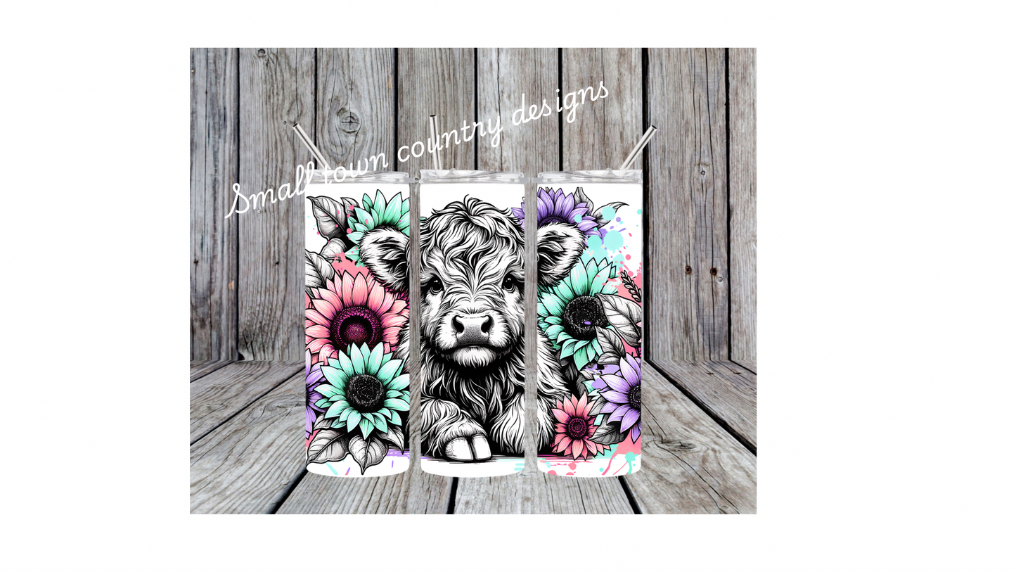 Baby highland cow 20oz Tumbler