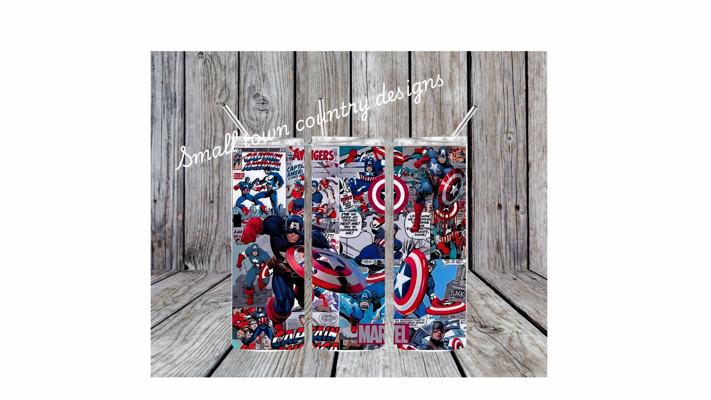 Captain America 20oz Tumbler