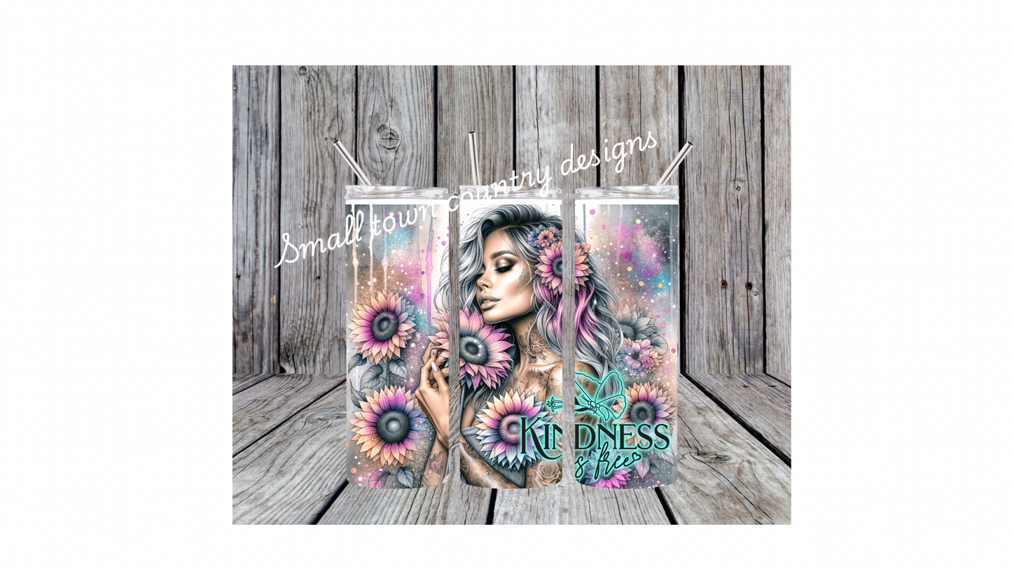 Kindness&Free 20oz Tumbler